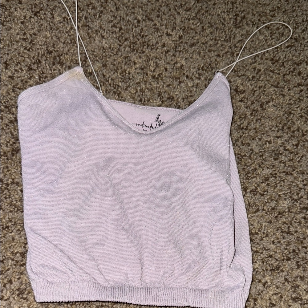 Light Purple Knit Tank Top
